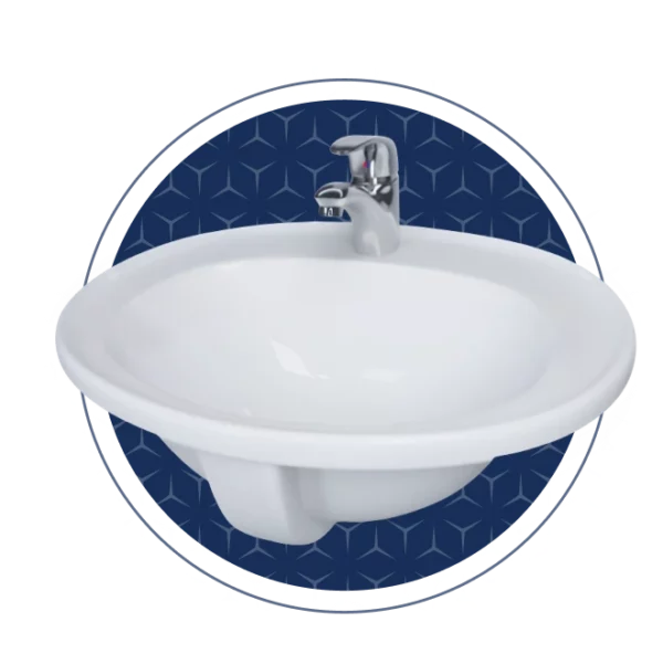 Sarah 53cm Vanity Basin 1TH